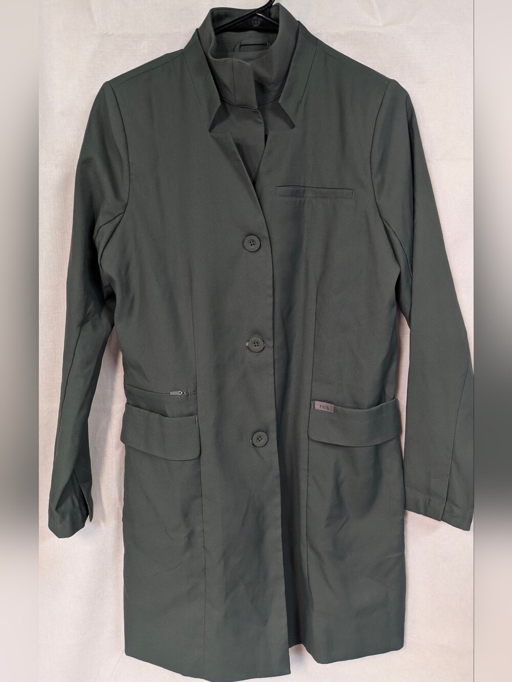 Figs Pro Dark Green Aurora Lab Coat